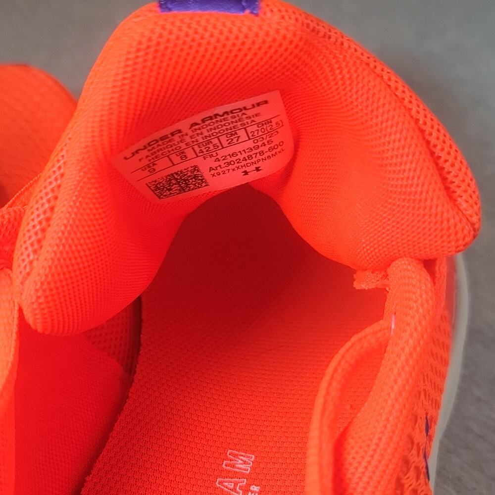 Under Armour Charged Pursuit 3 Men’s Sneakers Bolt Red/Bauhaus Blue 3024878-600 - Picture 11 of 11